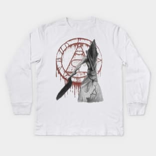 Pyramid Head Kids Long Sleeve T-Shirt